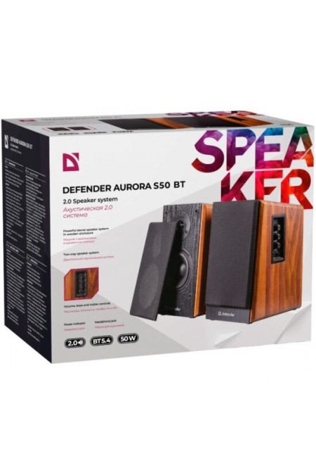 Компьютерная акустика Defender Aurora S50 BT (коричневый) 3