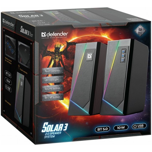 Компьютерная акустика Defender Solar 3 (черный) 6