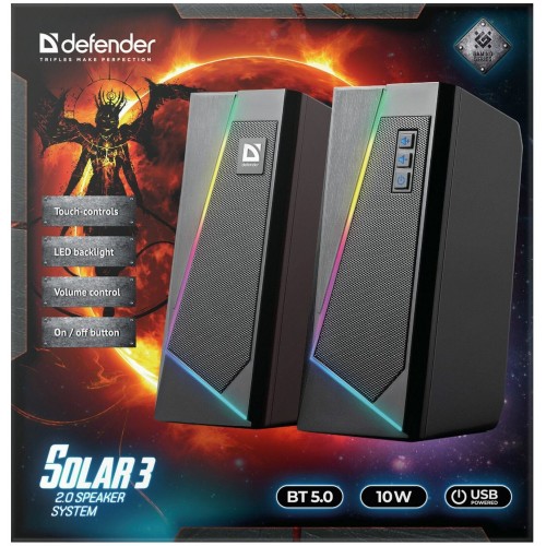 Компьютерная акустика Defender Solar 3 (черный) 7