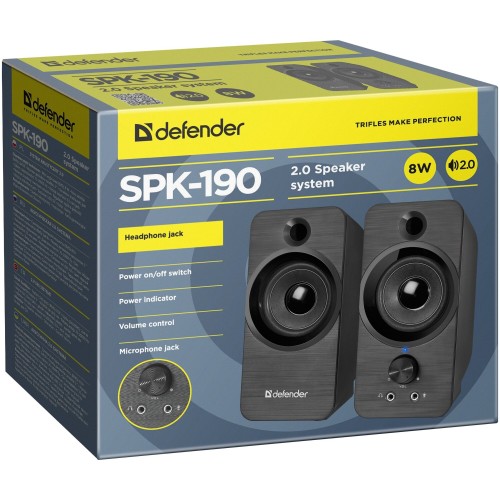 Компьютерная акустика Defender SPK-190 (черный) 7
