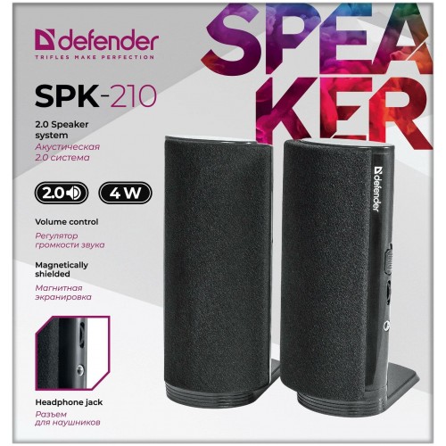 Компьютерная акустика Defender SPK-210 (черный) 5