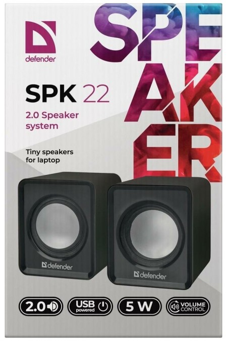 Компьютерная акустика Defender SPK-22 (черный) 8