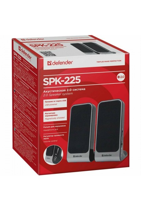 Компьютерная акустика Defender SPK-225 (серый/черный) 2