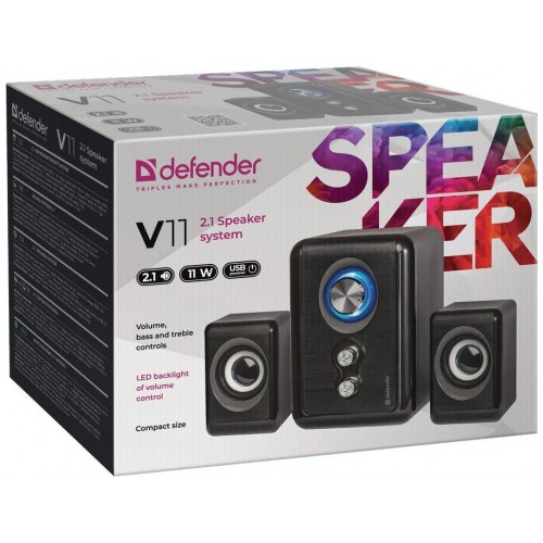 Компьютерная акустика Defender V11 (черный) 1