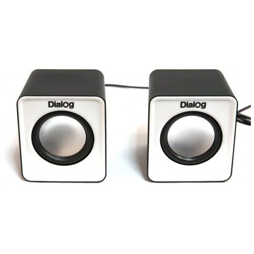 Компьютерная акустика Dialog Colibri AC-02UP (черный/белый) 1