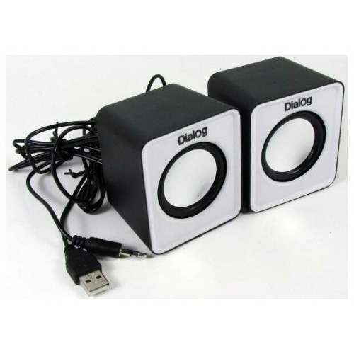 Компьютерная акустика Dialog Colibri AC-02UP (черный/белый) 2