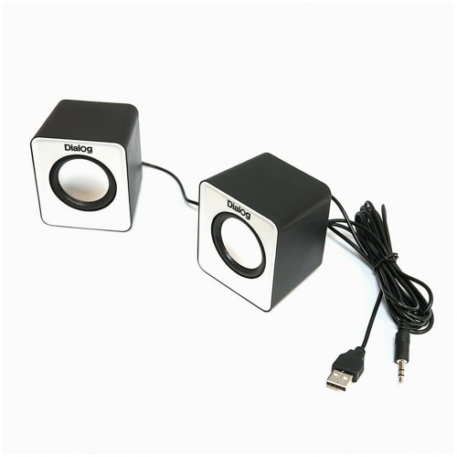 Компьютерная акустика Dialog Colibri AC-02UP (черный/белый) 5