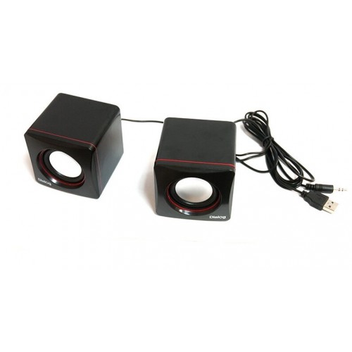 Компьютерная акустика Dialog Colibri AC-04UP (черный/красный) 1