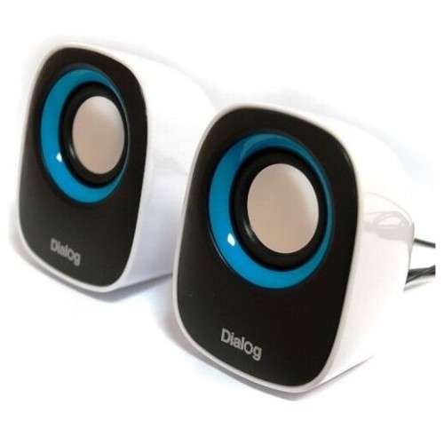 Компьютерная акустика Dialog Colibri AC-06UP (черный/белый) 