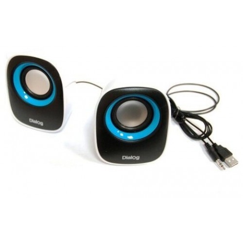 Компьютерная акустика Dialog Colibri AC-06UP (черный/белый) 1