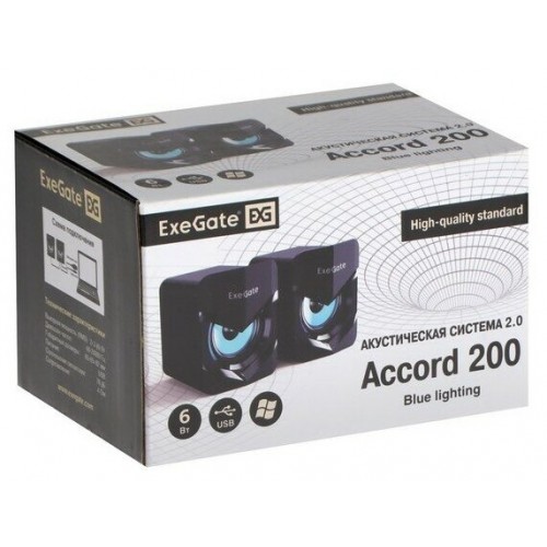 Компьютерная акустика ExeGate Accord 200 EX289685RUS (черный) 5