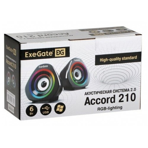Компьютерная акустика ExeGate Accord 210 (EX289680RUS) (черный) 9