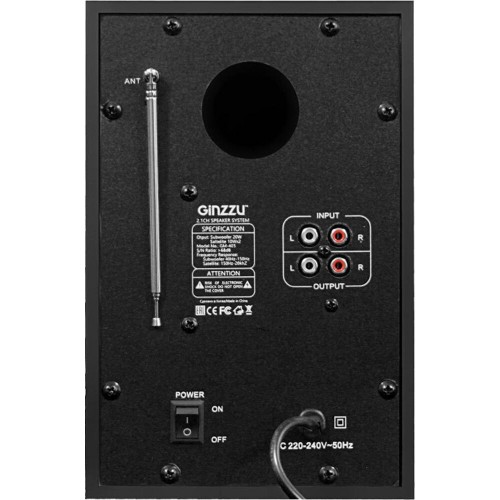 Компьютерная акустика Ginzzu GM-405 (черный) 3