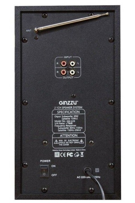 Компьютерная акустика Ginzzu GM-426 (черный) 1