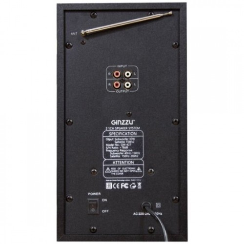 Компьютерная акустика Ginzzu GM-427 (черный) 6