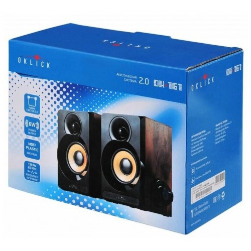Компьютерная акустика OKLICK OK-161 (черный/вишня) 4