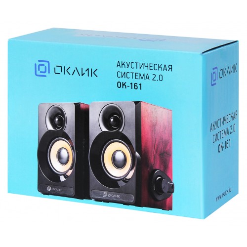 Компьютерная акустика OKLICK OK-161 (черный/вишня) 8
