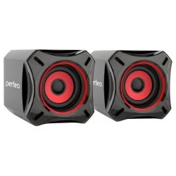 Компьютерная акустика Perfeo CUBE (PF-4880) (черный/красный)