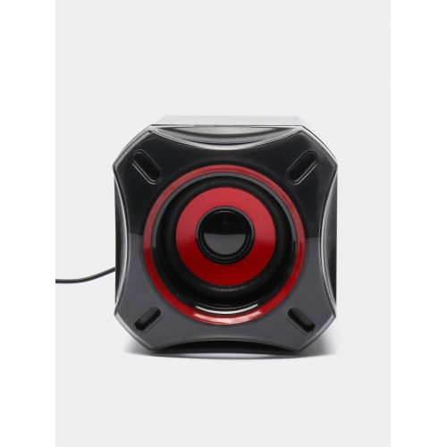 Компьютерная акустика Perfeo CUBE (PF-4880) (черный/красный) 5