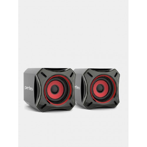 Компьютерная акустика Perfeo CUBE (PF-4880) (черный/красный) 9