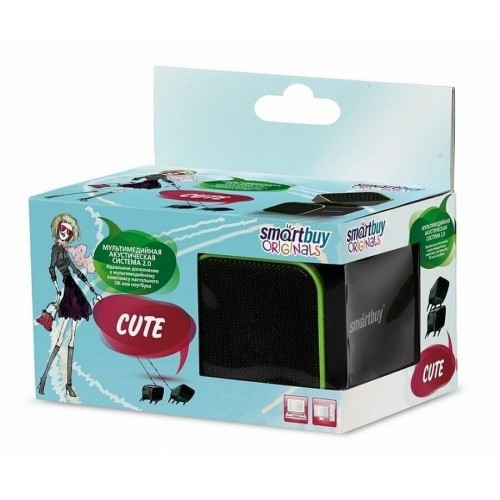 Компьютерная акустика SmartBuy CUTE (SBA-2580) (черный/зеленый) 7