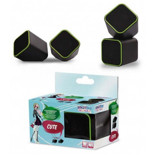Компьютерная акустика SmartBuy CUTE (SBA-2580) (черный/зеленый) 9
