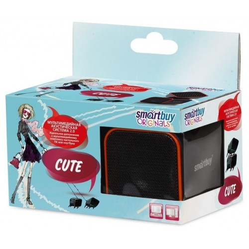 Компьютерная акустика SmartBuy CUTE (SBA-2590) (черный/оранжевый) 1