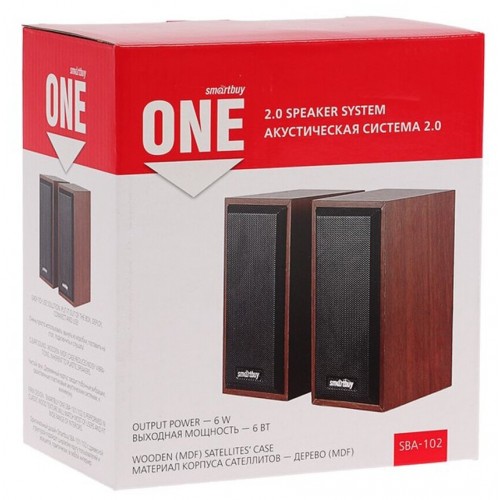 Компьютерная акустика SMARTBUY ONE (SBA-102) (коричневый) 4