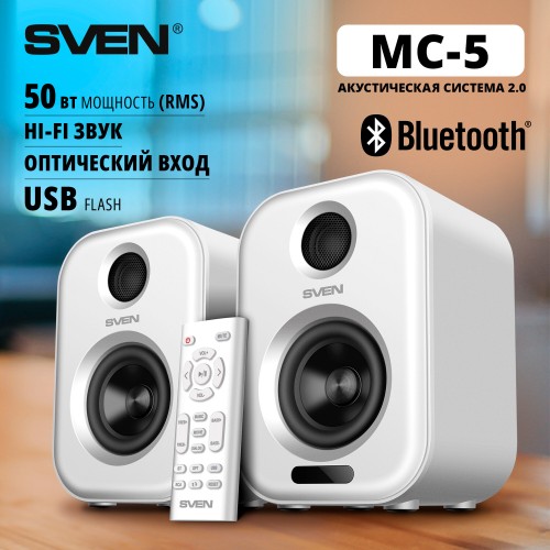 Компьютерная акустика SVEN MC-5 (SV-022525) (белый) 7
