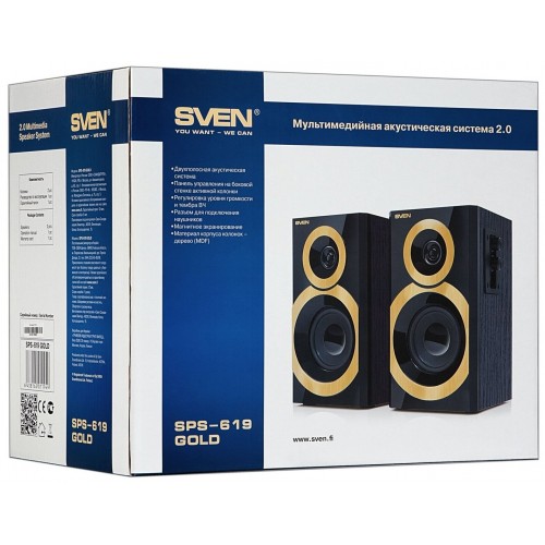 Компьютерная акустика Sven SPS-619 (черный/золотой) 3