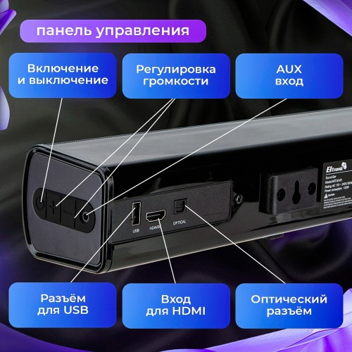 Саундбар Eltronic (30-65) SOUND SLICK 3 (черный) 2