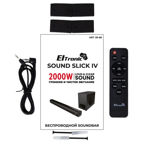 Саундбар Eltronic (30-66) SOUND SLICK 4 (черный) 5