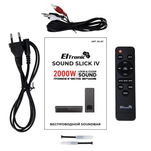 Саундбар Eltronic (30-67) SOUND SLICK 5 (черный) 9
