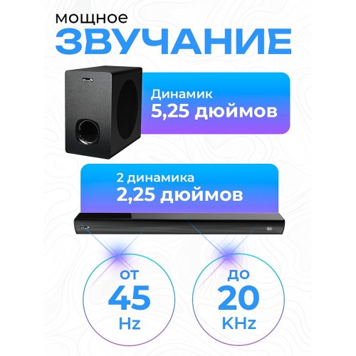 Саундбар ELTRONIC (30-77) SOUND SLICK 7 (черный) 2