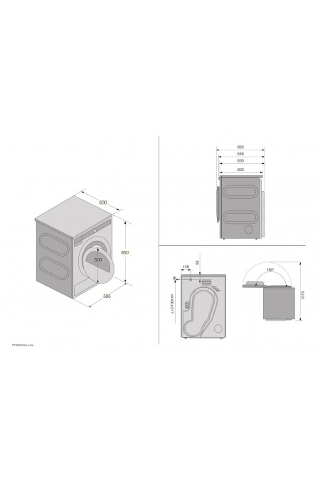 Сушильная машина Asko T108HBW (белый) 4