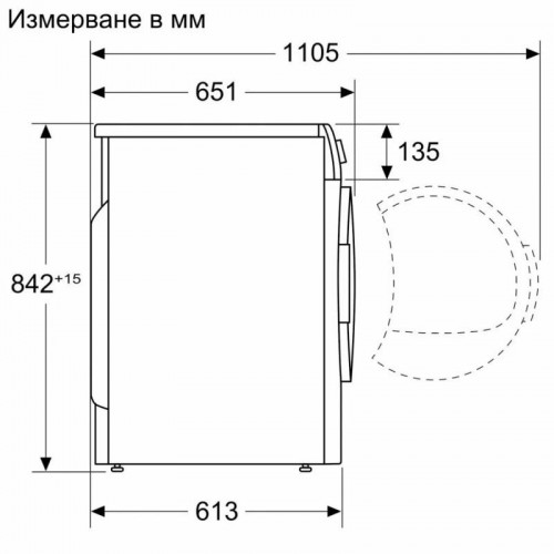 Сушильная машина Bosch WQB245B0ME (белый/черный) 5