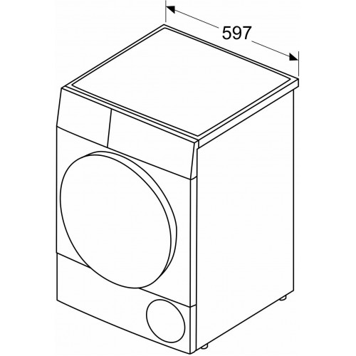 Сушильная машина Bosch WTH830L5SN (белый) 1