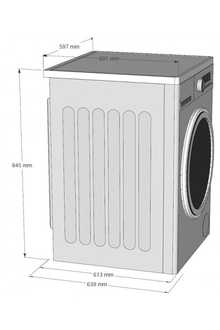 Сушильная машина Korting KD 60L97 S (серебристый) 1