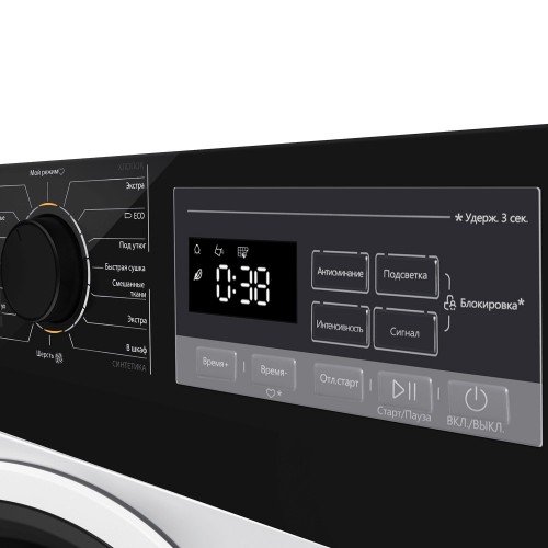 Сушильная машина MAUNFELD MFDM168WH03B (белый/черный люк) 7