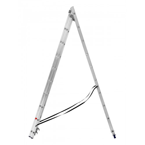 Лестница СИБРТЕХ 3 х 10 ступеней, алюминиевая, трехсекционная, 97820 2