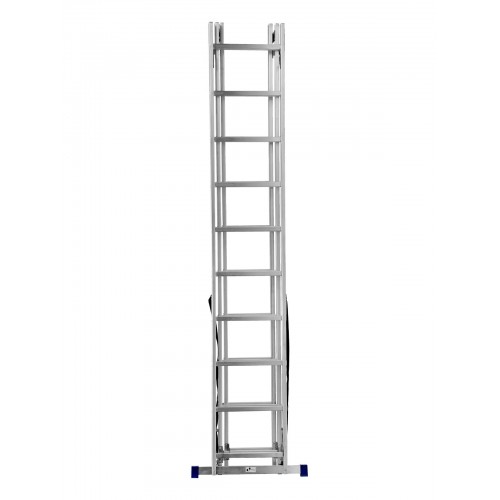 Лестница СИБРТЕХ 3 х 10 ступеней, алюминиевая, трехсекционная, 97820 3