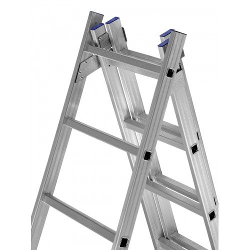 Лестница СИБРТЕХ 3 х 10 ступеней, алюминиевая, трехсекционная, 97820 5