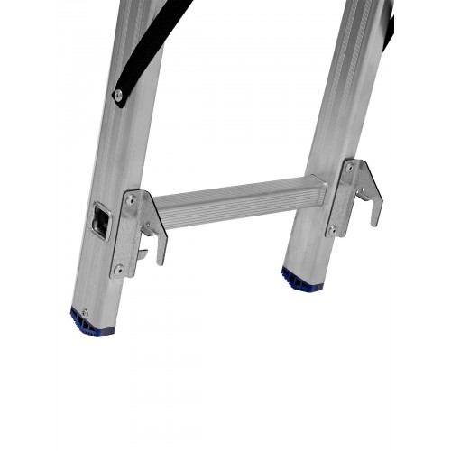 Лестница СИБРТЕХ 3 х 10 ступеней, алюминиевая, трехсекционная, 97820 8