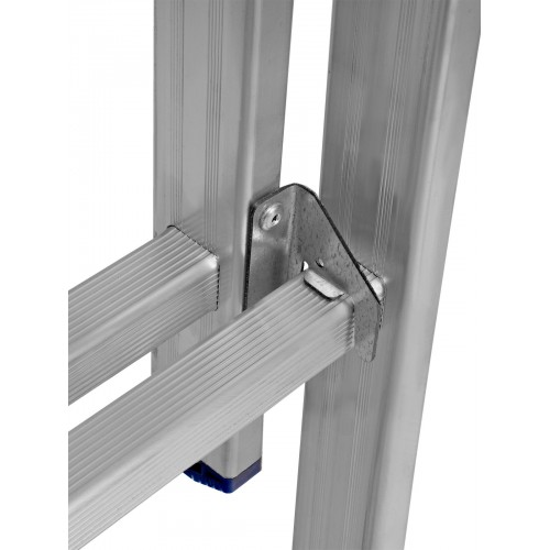 Лестница СИБРТЕХ 3 х 10 ступеней, алюминиевая, трехсекционная, 97820 9