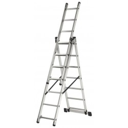 Лестница трансформер 3-секционная ВИХРЬ ЛА 3х7 (73/5/1/20)