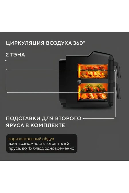 Аэрогриль Hyundai HYF-9084 (черный) 3
