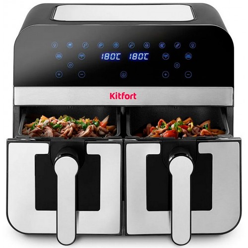 Аэрогриль Kitfort КТ-2273 (серебристый/черный) 6