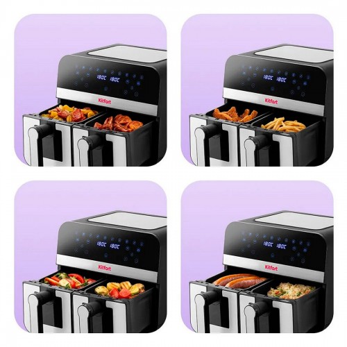 Аэрогриль Kitfort КТ-2273 (серебристый/черный) 8