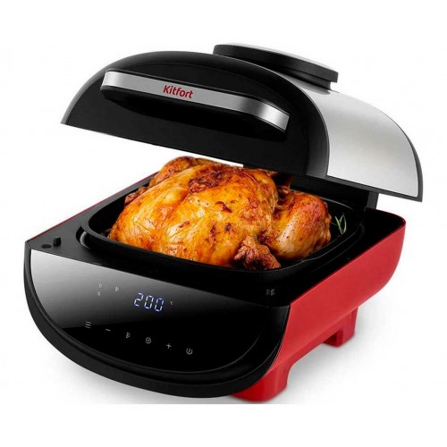 Аэрогриль Kitfort КТ-2295 (черный/красный/серебристый) 