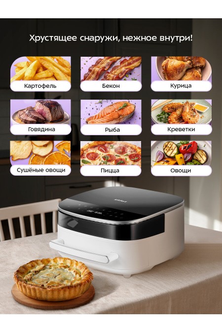 Аэрогриль Kitfort КТ-8150 (серебристый/черный) 1